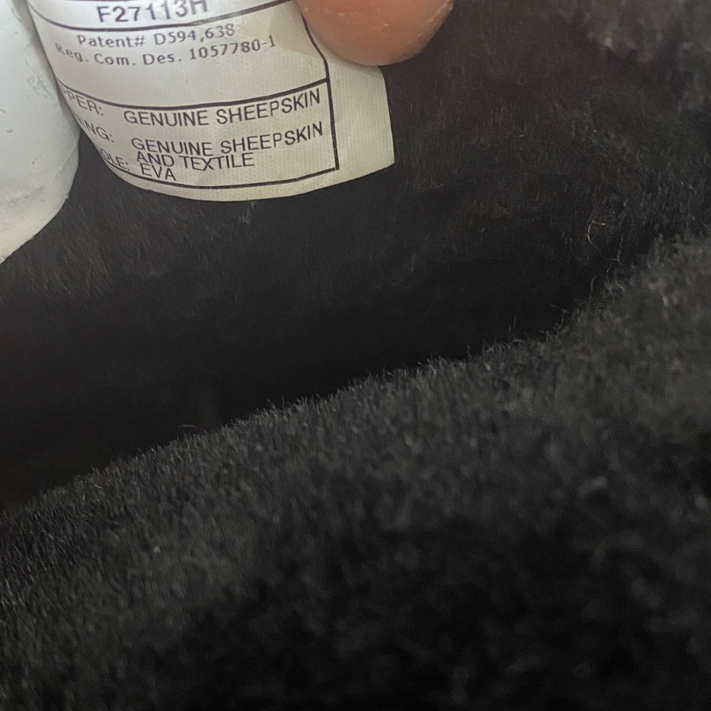 UGG Black Ankle Boots with Fur Lining - Picture 7 of 9